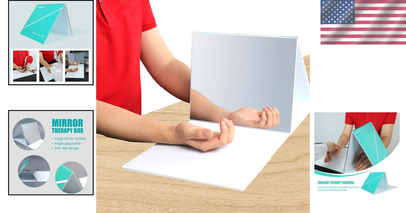 Lightweight Folding Mirror Therapy Box for Effective Hand & Arm Rehabilitation