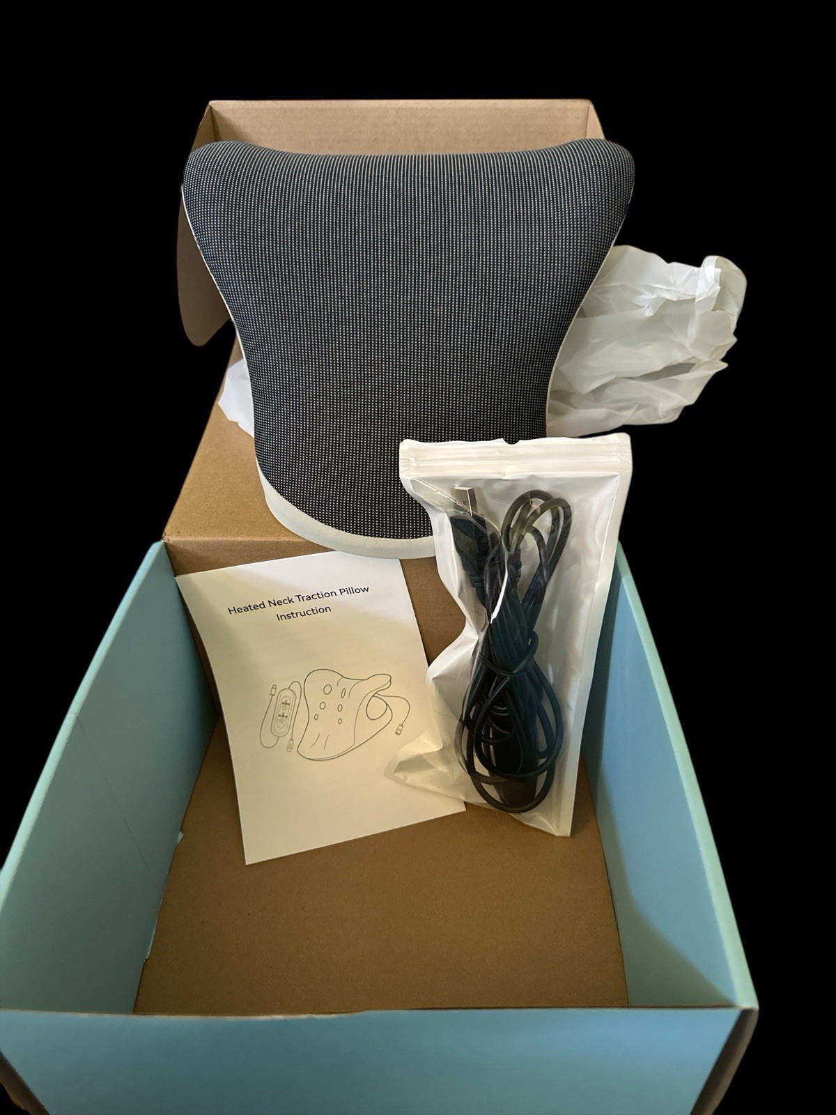 Heated Neck Traction Pillow Device new in the Box