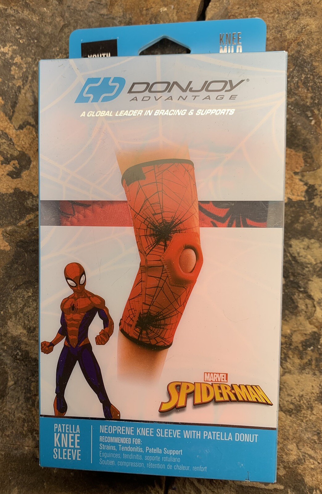 Donjoy Marvel Spiderman Knee Brace. Youth. New