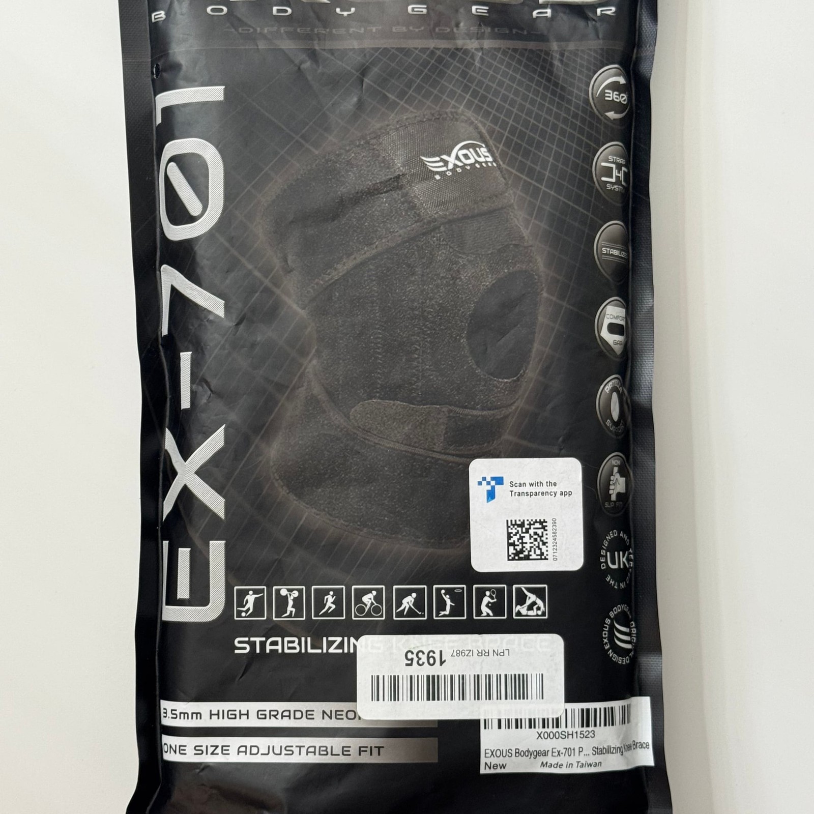 EXOUS BODYGEAR EX-701 Knee Brace Support For Knee Pain Non Slip