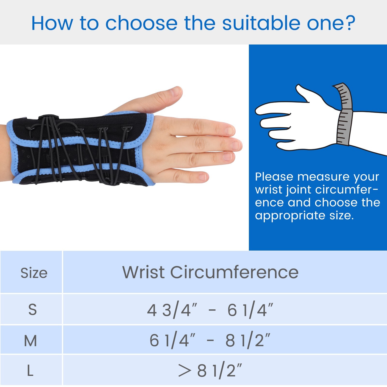 Velpeau Wrist Brace for Carpal Tunnel Pain Relief, with Cushioned & Metal Splint