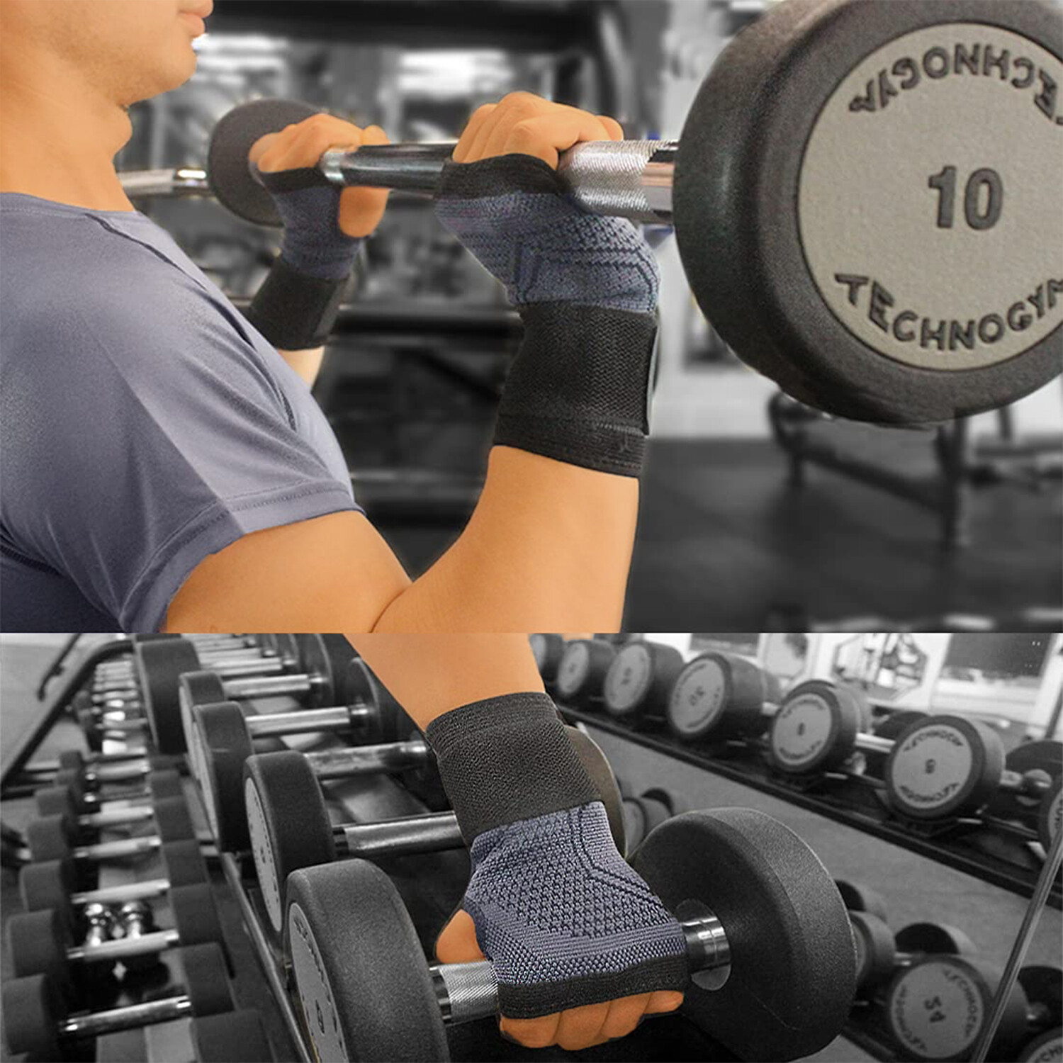 Compression Wrist Brace Support Strap Band Sports Gym Arthritis Carpal Tunnel US