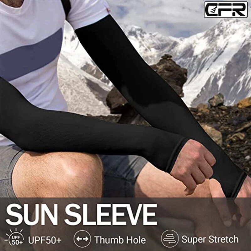1/2 Pairs Arm Sleeve Sports Elbow Brace Support Wraps Compression UV Protect US