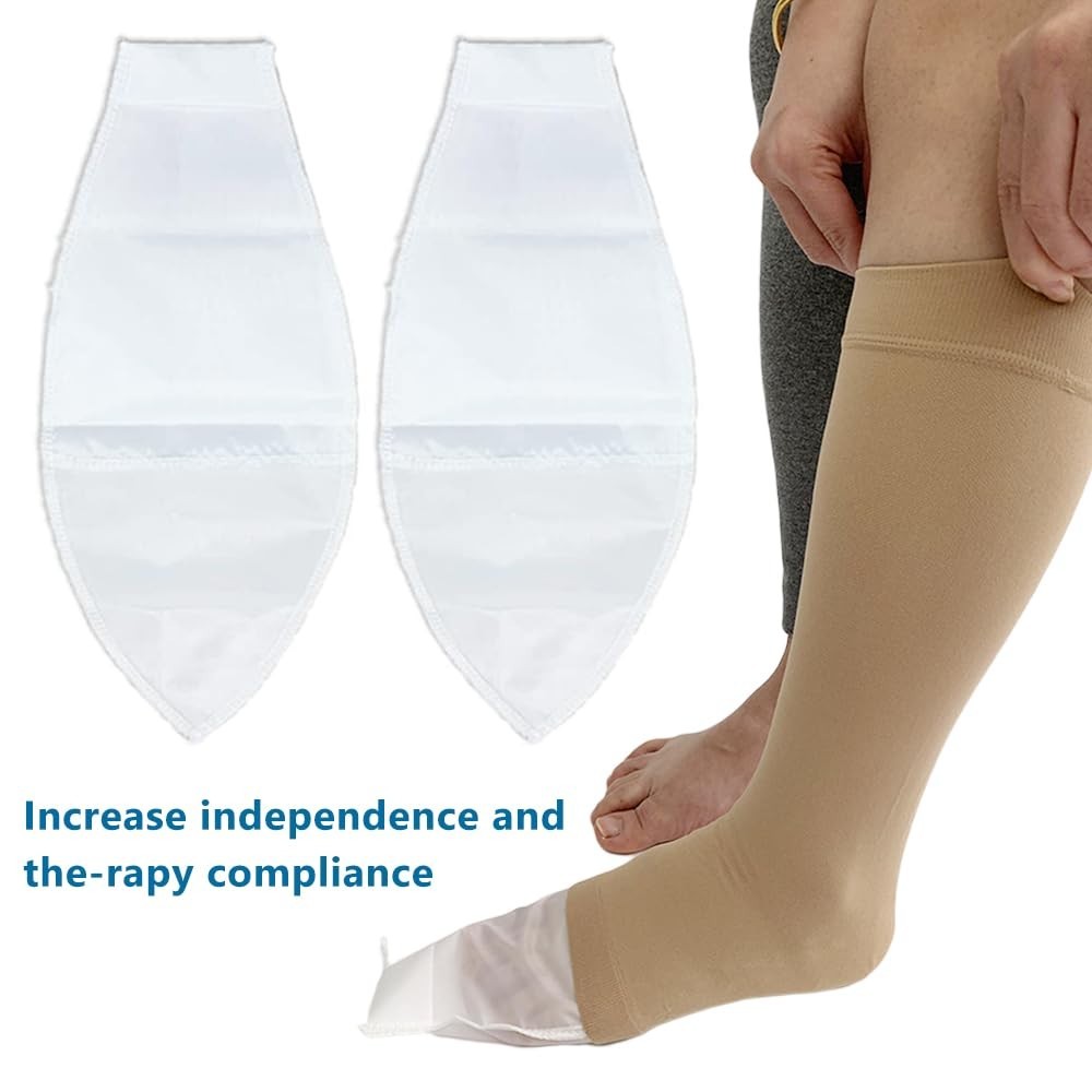 2 Pcs Open Toe Compression Sock Aid – Easy Slide Applicator for Independence
