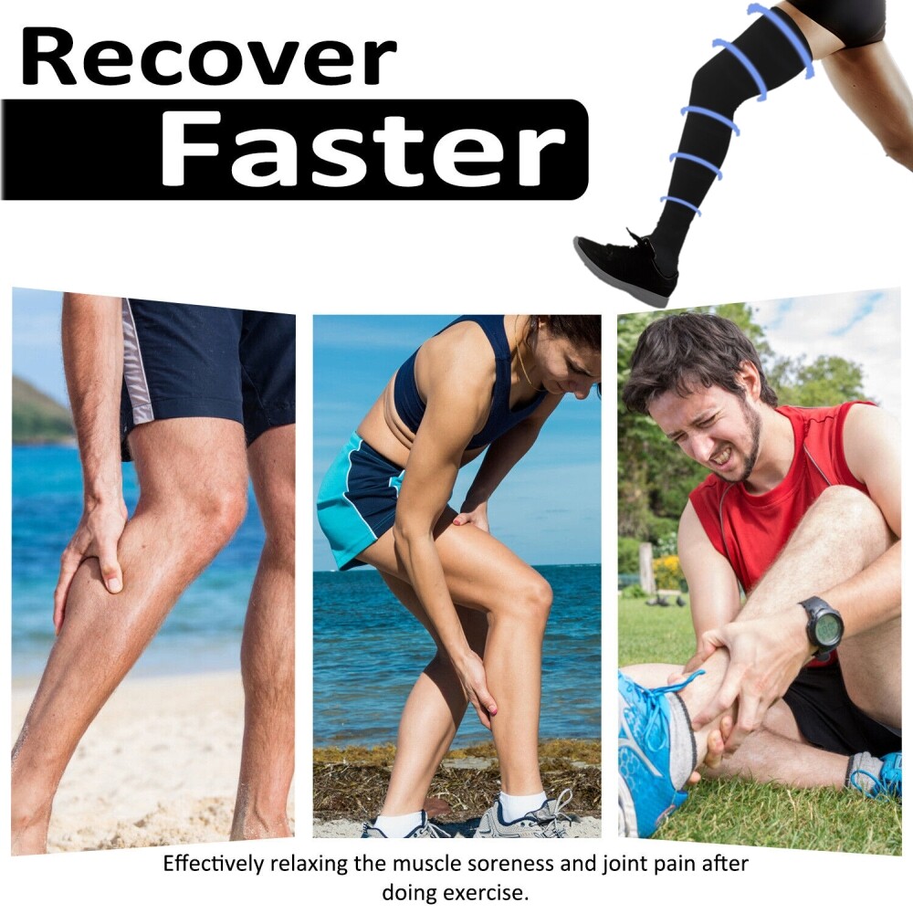 Compression Stockings Thigh High for Women Men 30-40mmhg Graduated Compression