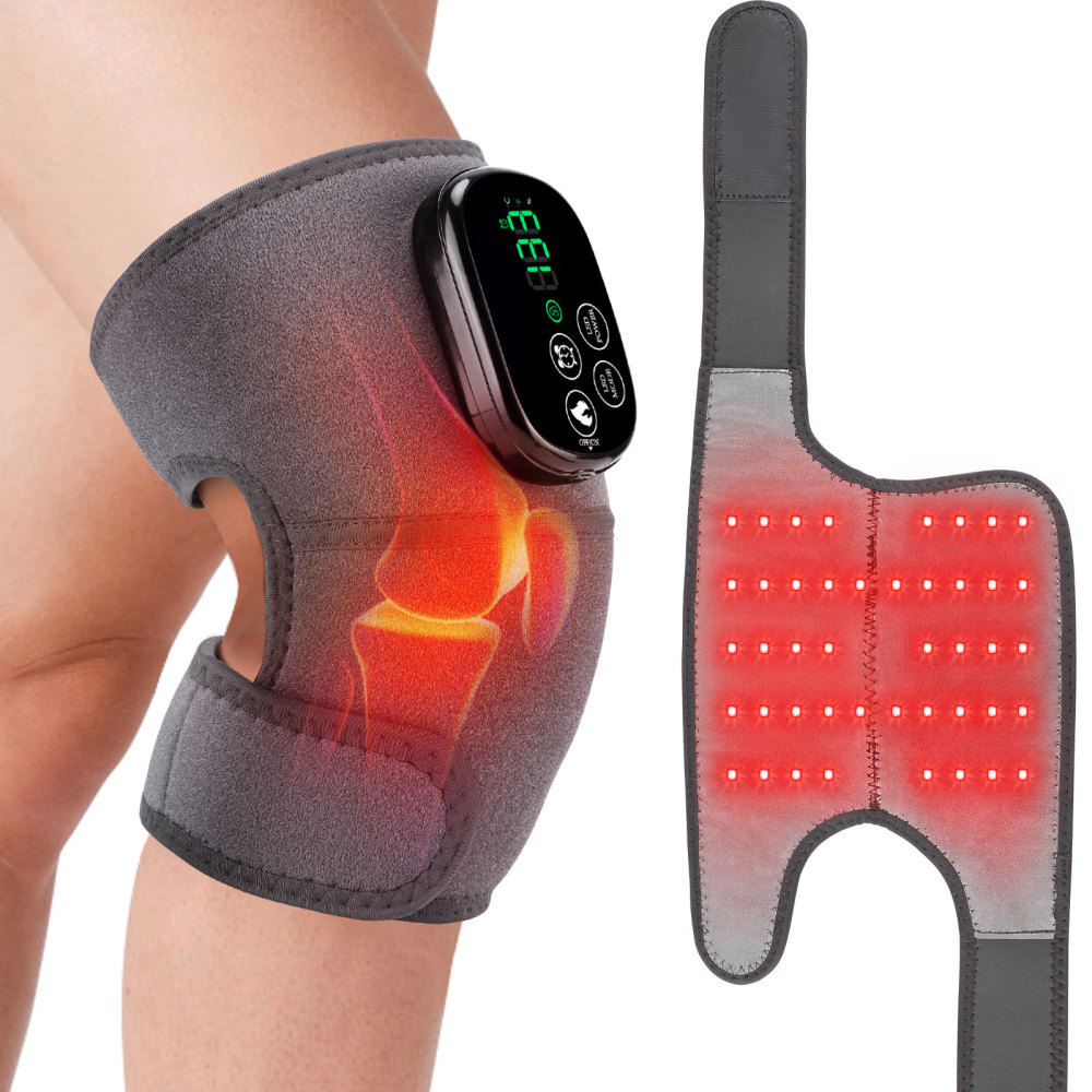 Electric Infrared 650nm 850nm Red Heating Vibration Massage Leg Joint Brace