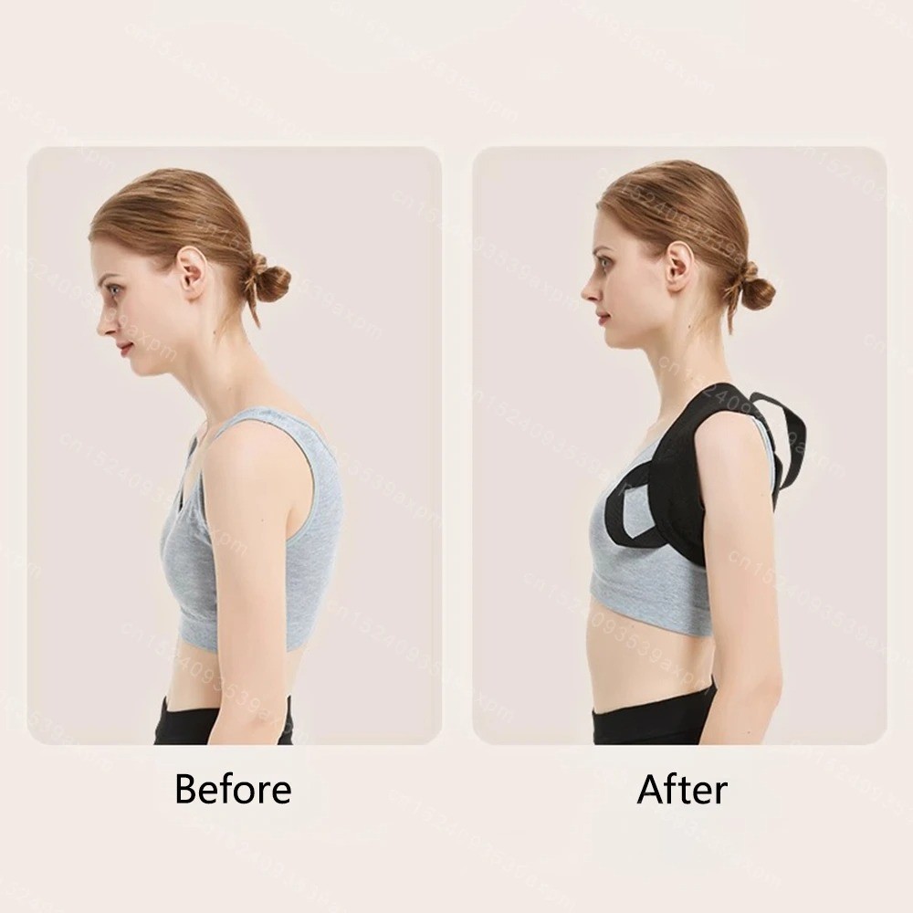 Back Posture Corrector Clavicle Spine Back Belt Adjustable Unisex Upper Back