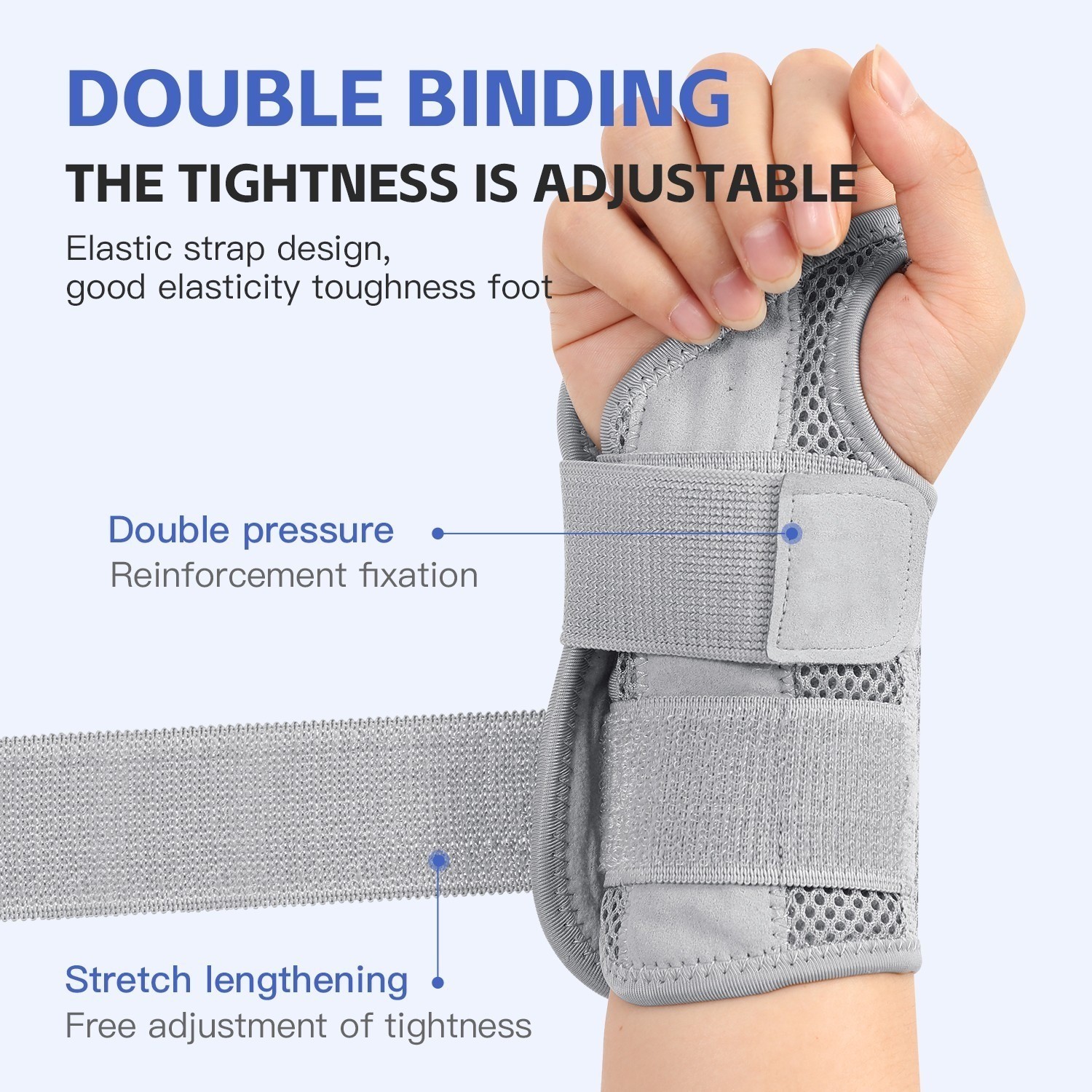Wrist Brace for Carpal Tunnel Support Brace with Splints Hand Support for Arthri