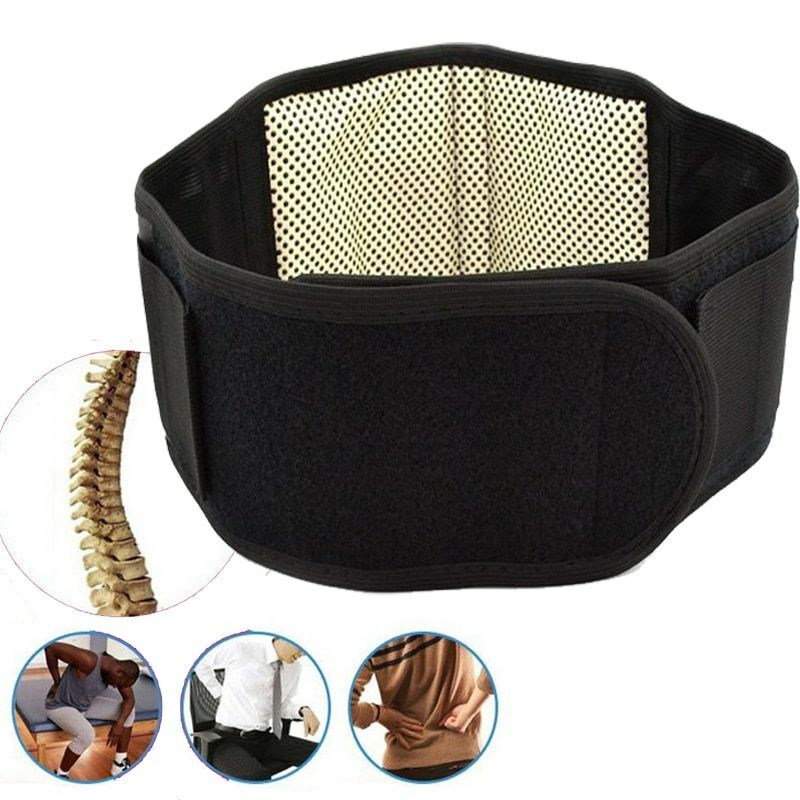 Tourmaline Self Heating Magnetic Therapy Support Belt Lumbar Back Waist Brace