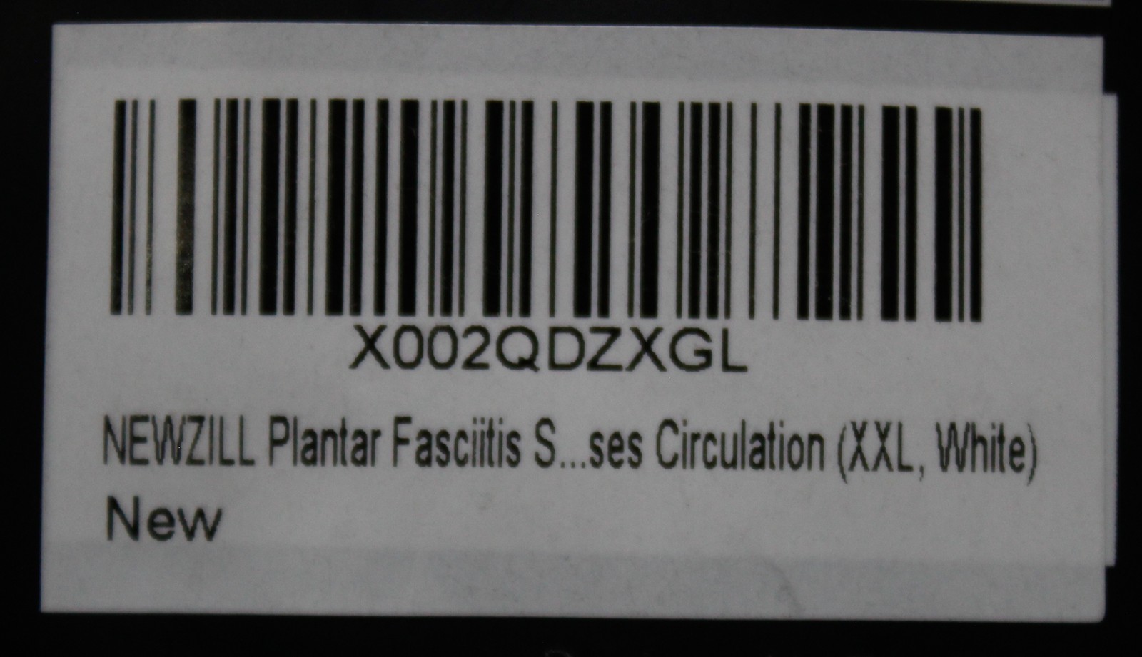 Newzill Women’s Plantar Fasciitis Ankle Compression Socks BL1 Black Size 11-14