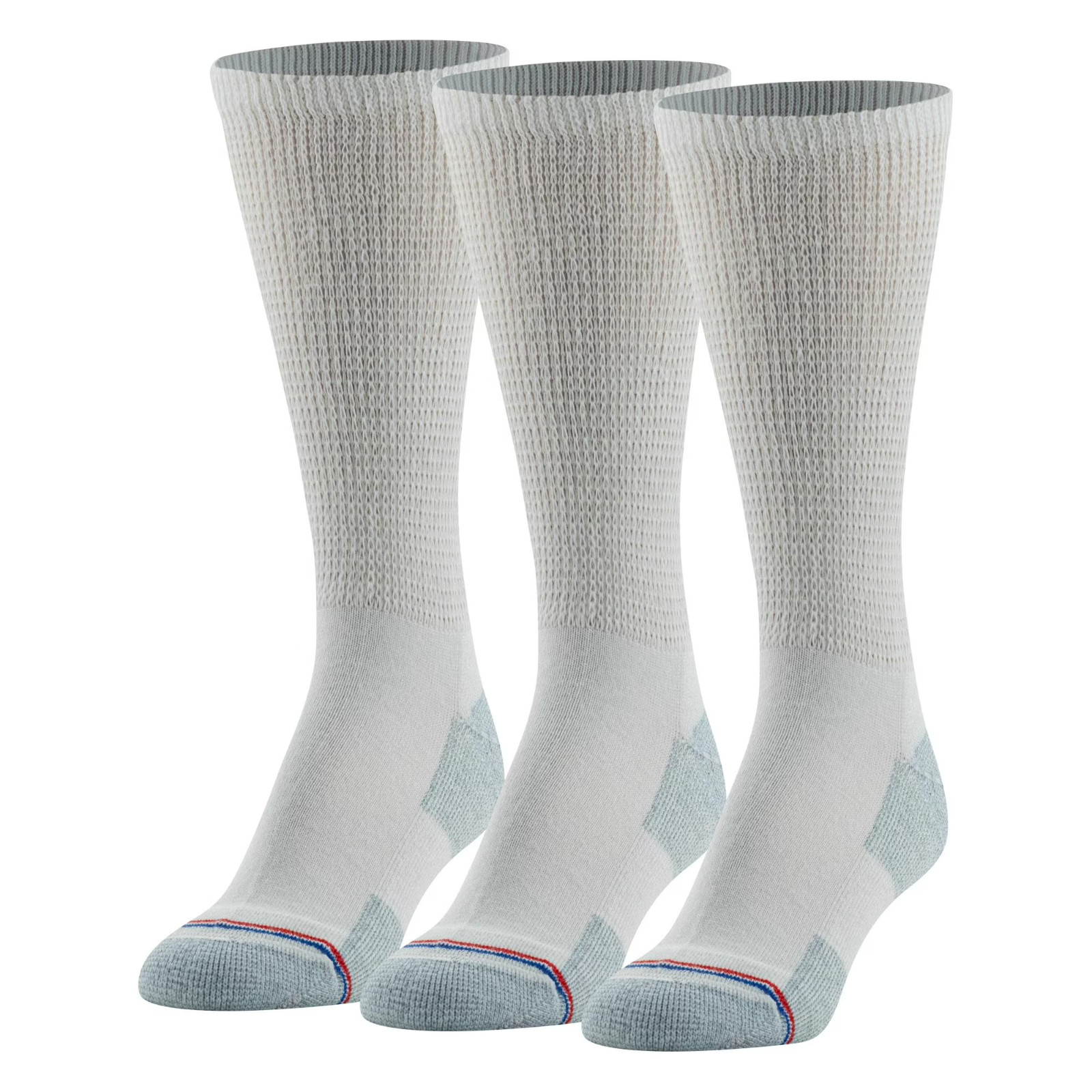 MediPeds Diabetic Women’s Half Cushion Crew Sock 3 Pairs women’s Shoe Size 10-13