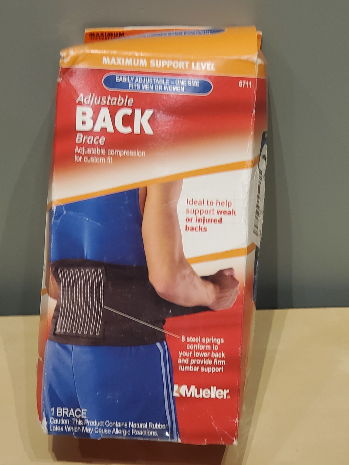 Mueller Sports Medicine Adjustable Back Brace, Back Support #671