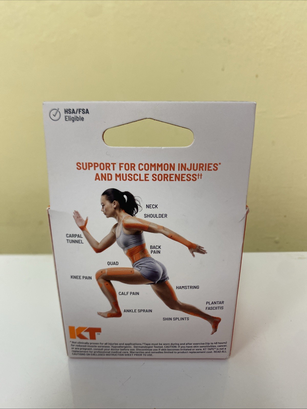 KT Tape Original 20 Precut Strips Epic Purple Elastic Support for Pain Relief
