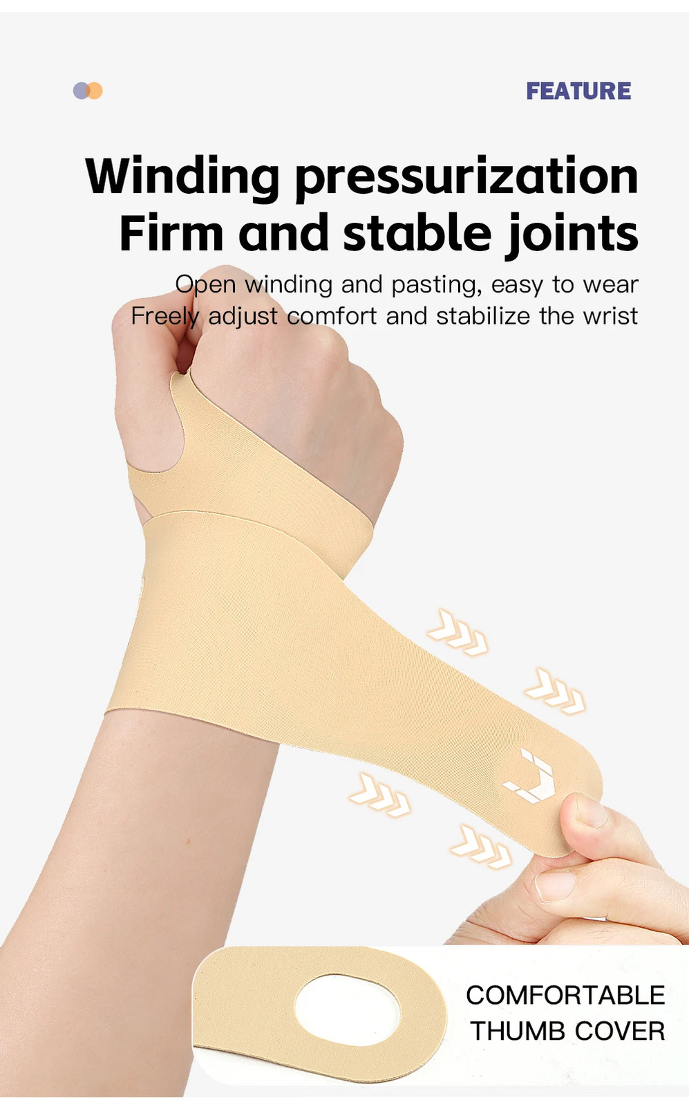 1PC Flexible Splint Wrist Thumb Support Brace for Tendonitis Arthritis