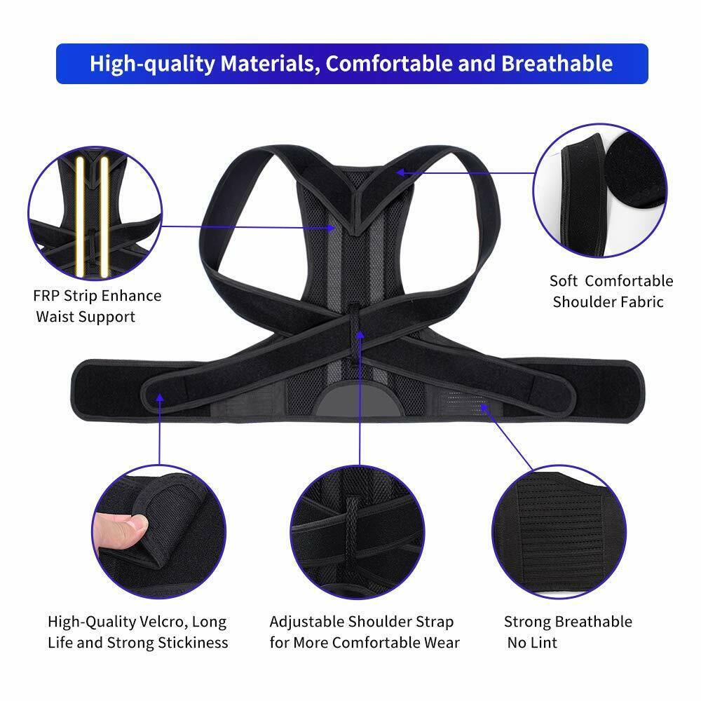 Posture Corrector Brace Back Spine Support Belt Fixing Hunchback Correction Belt