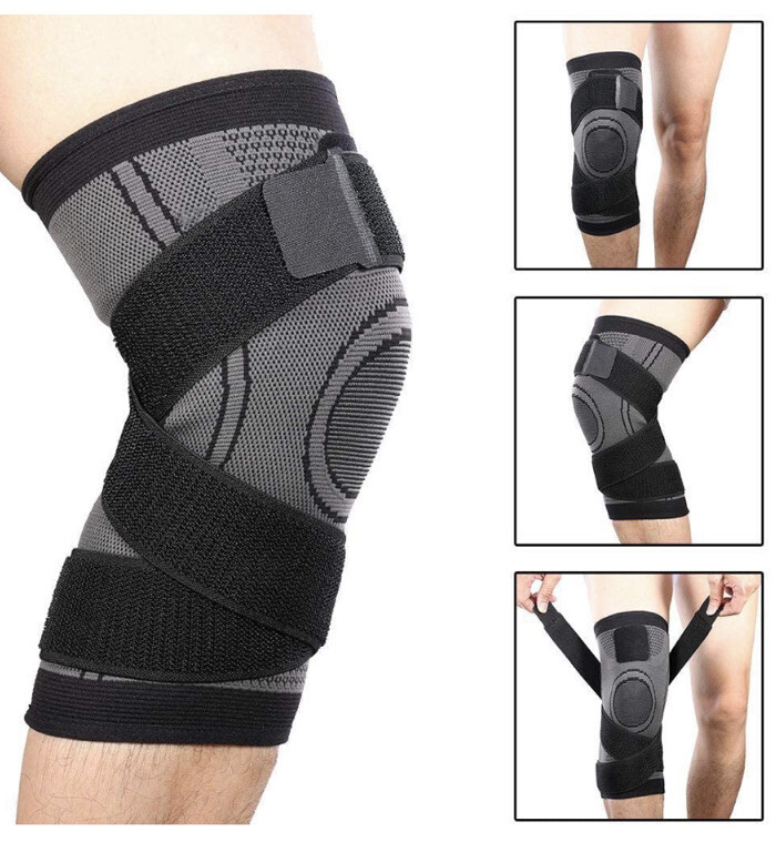 Vitokia Knee Compression Sleeve Knee Brace Supports For Weightlifting, Workout L