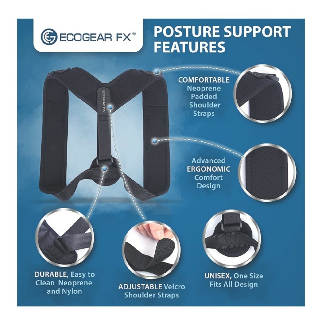 Adjustable Back Posture Corrector by EcoGear FX