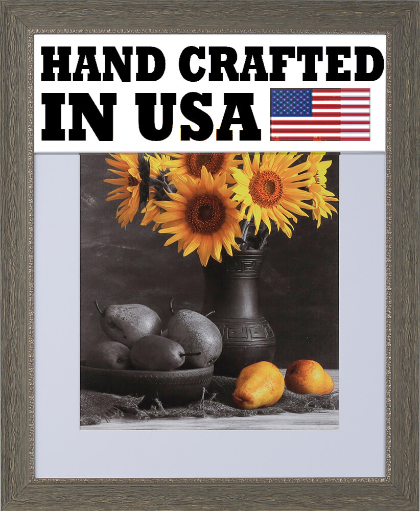 1-1/2″ Drift/Grey Picture Frame 11×14 12×18 16×20 24×36 30×40 36×36+ 2062-B-0822
