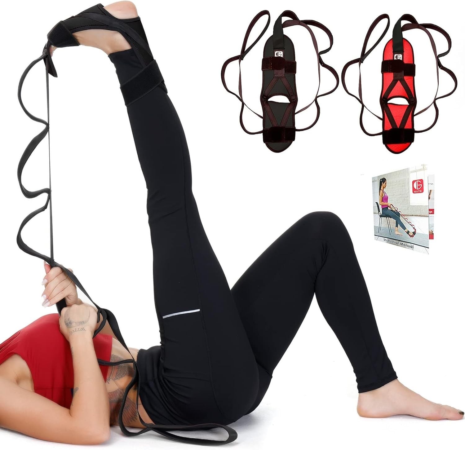 Therapeutic Stretching Strap for Foot, Calf & Hip Pain Relief – Unisex Design