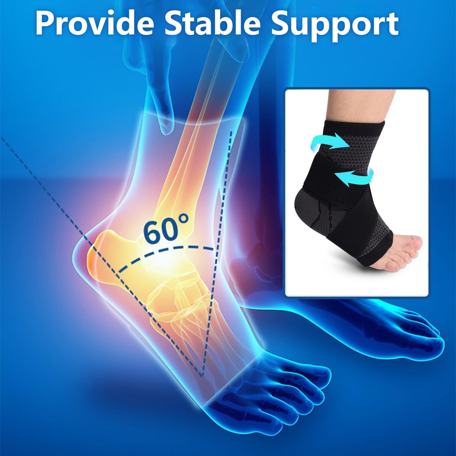 Breathable Ankle Foot Brace Support Stability Achilles Tendonitis Plantar