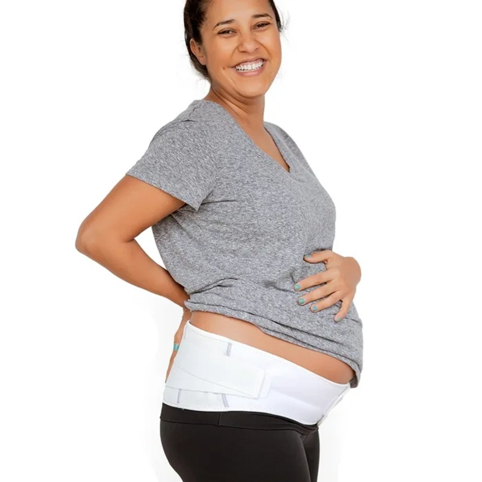 Motif Pregnancy Support Band Size Medium 6-12 (pre) 41-48 Waist Belt White New