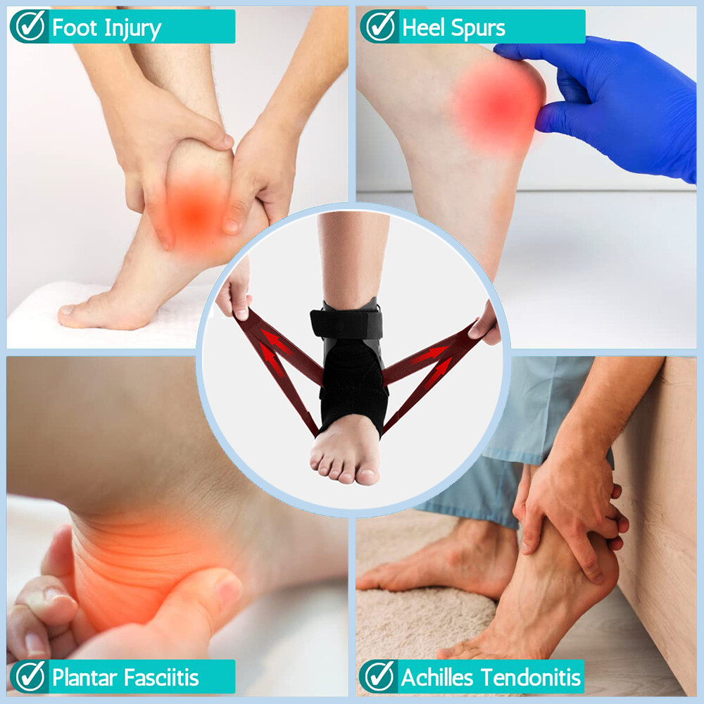 Foot Drop Ankle Support Ankle Support Splint Brace Unisex Gym Sprained Brace US
