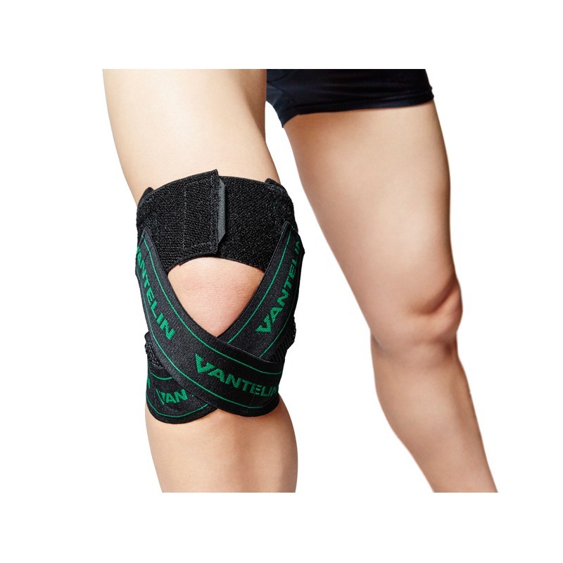 Vantelin Kowa Power Compression Knee Support, Black Heavy Duty Joint Pain Relief