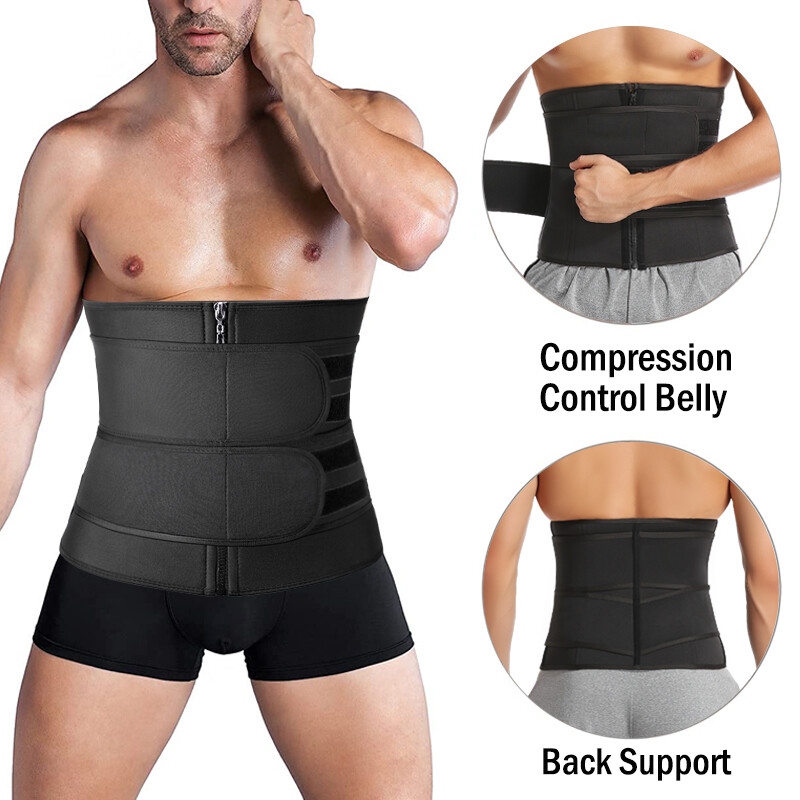 Men Orthopedic Corset Back Support Belt Brace Fajas Lumbar Waist Trainer Shaper