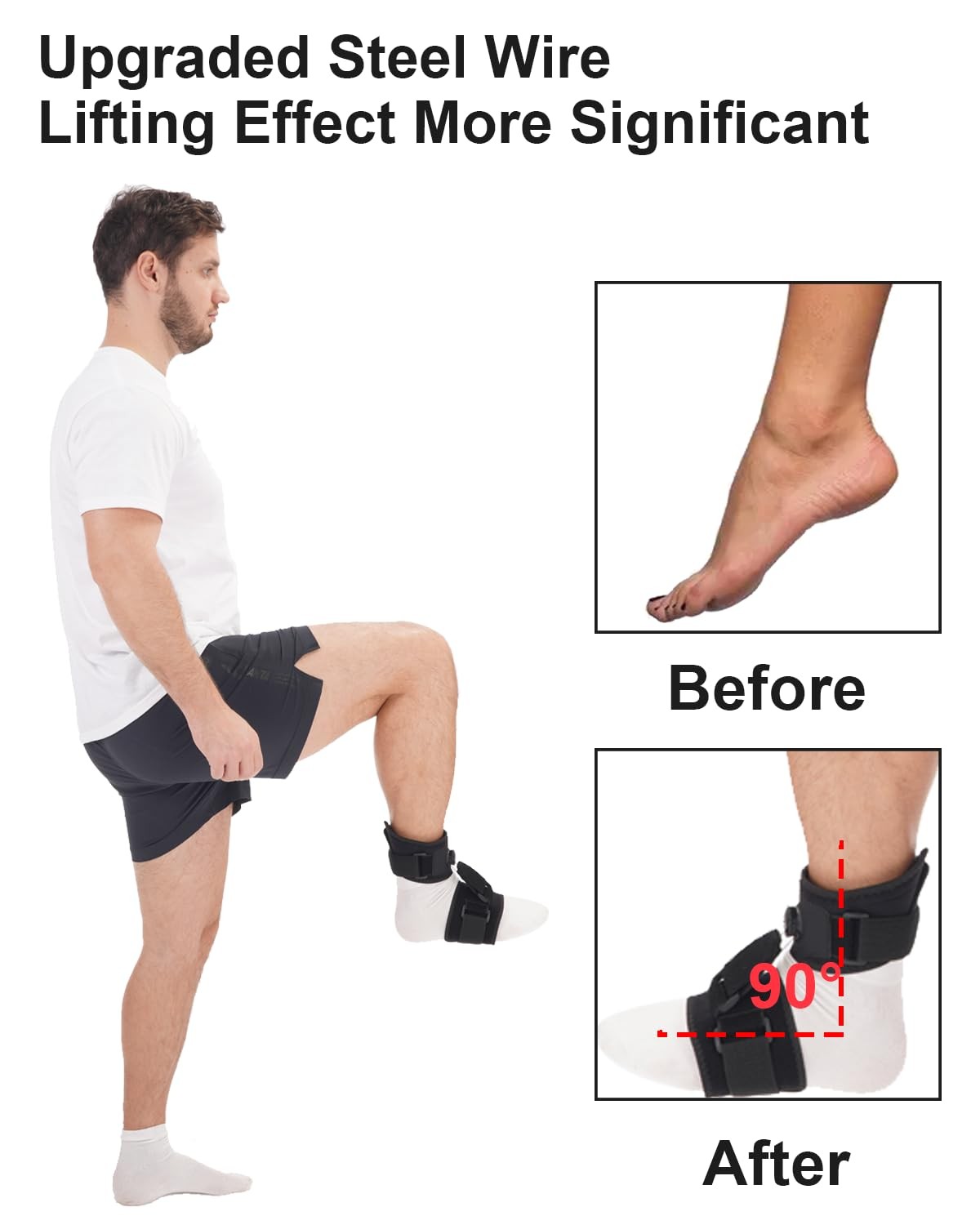 DouHeal AFO Foot Drop Brace, Improve Walking Gait, Effective Relieve Pain, Dr…