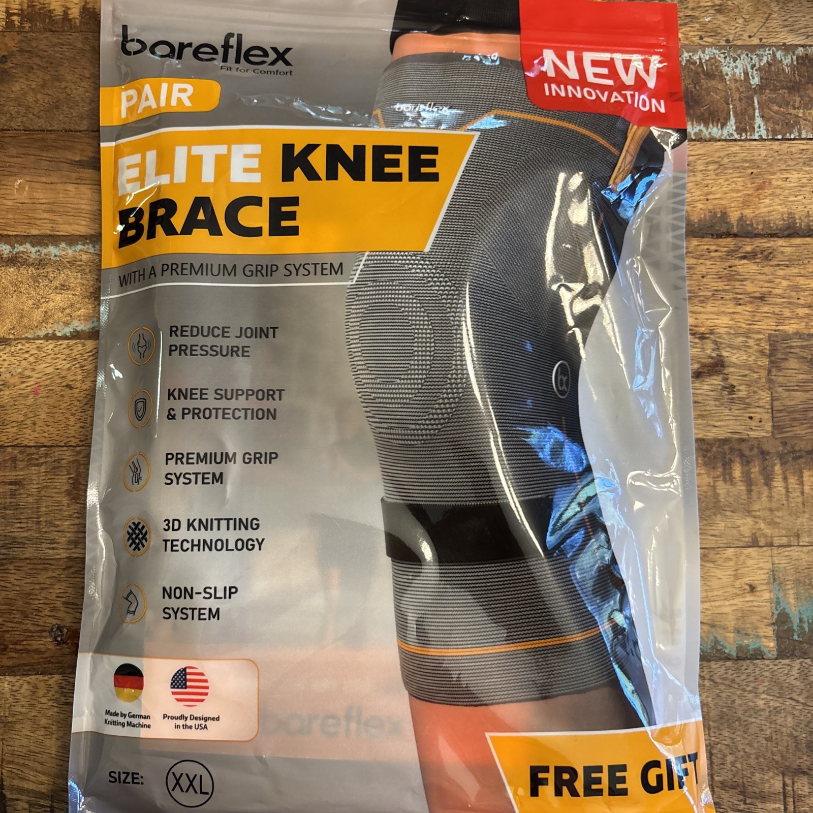 Bareflex compression Knee Sleeve Pair XXL