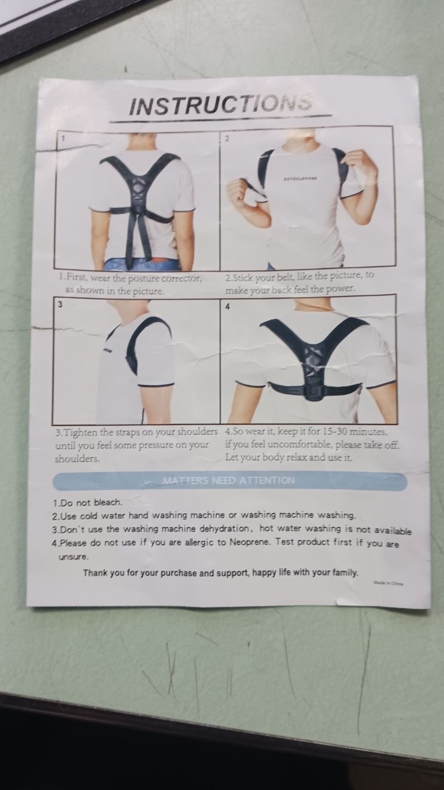 Posture Corrector For Men or Women Black NEW