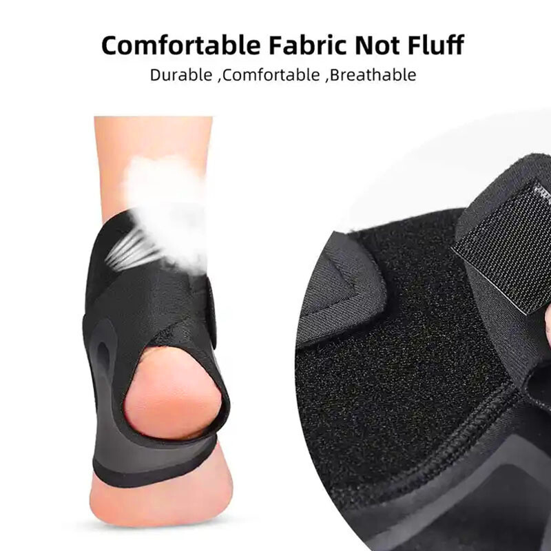 Ankle Brace Compression Support Sleeve Swelling Achilles Tendon Joint Pain Wrap@