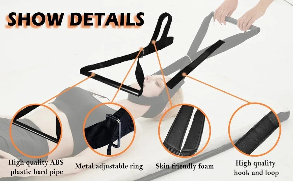 Neck Traction Device – Cervical Spine Decompression, Neck Pain Relief, Adjust…