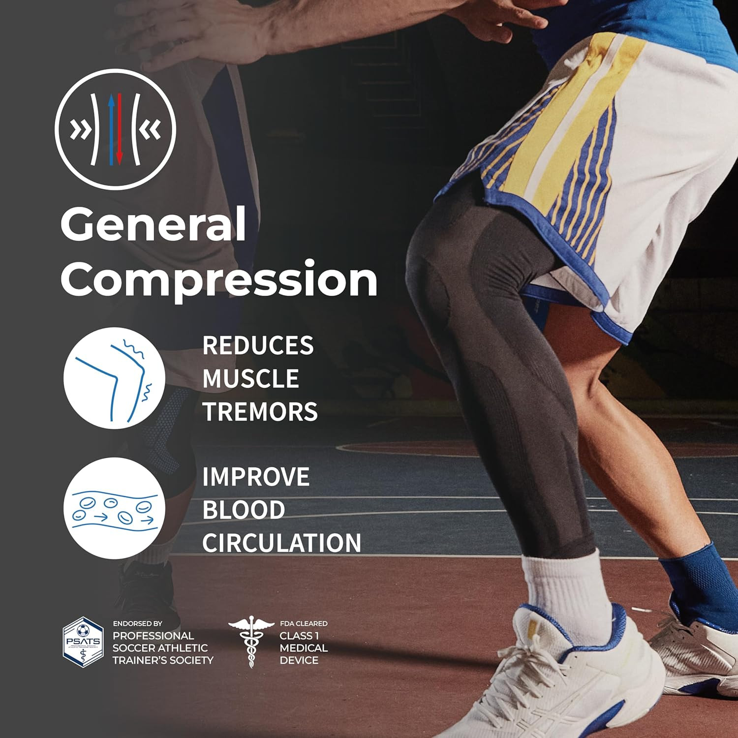 LP 272Z Leg Compression Sleeve for Knee, Thigh, and Calf Support – For Men, Wome
