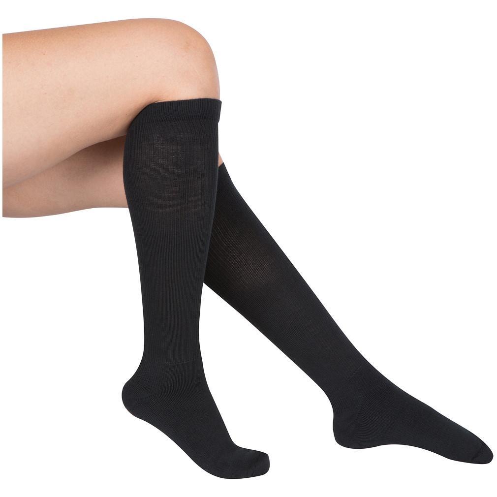 Best Graduated Compression Sock Support Stocking 15-20 mmHg for Men Women Blk