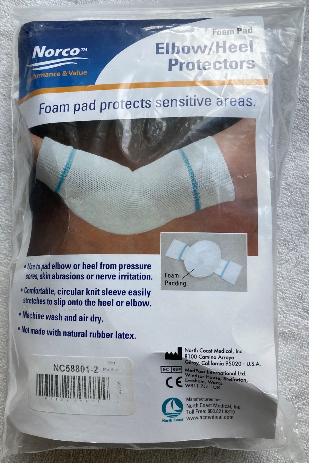 Hospital Supply Norco Elbow/Heel Protector (NEW) or 1 open w/o package