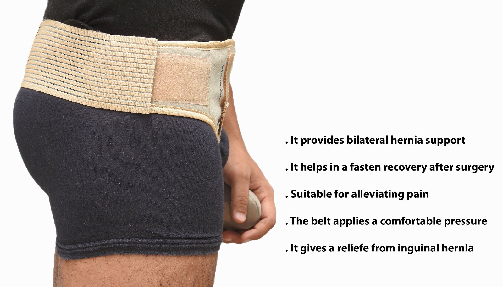 Hernia Belt For Single Or Double Hernia Champion Hips Small, Medium or Large USA