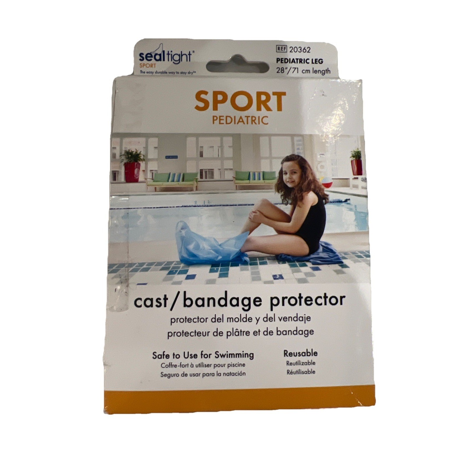 Seal-Tight SPORT PEDIATRIC LEG Cast Cover Waterproof Protector Swimming 20362 A1