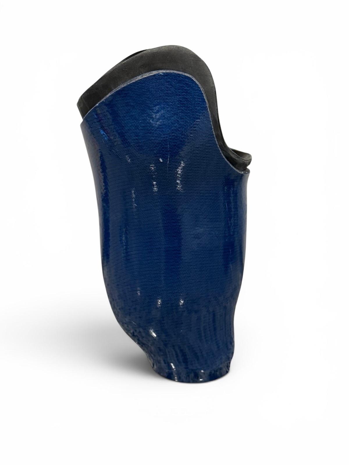 Right below the knee prosthetic socket. Not for medical use.
