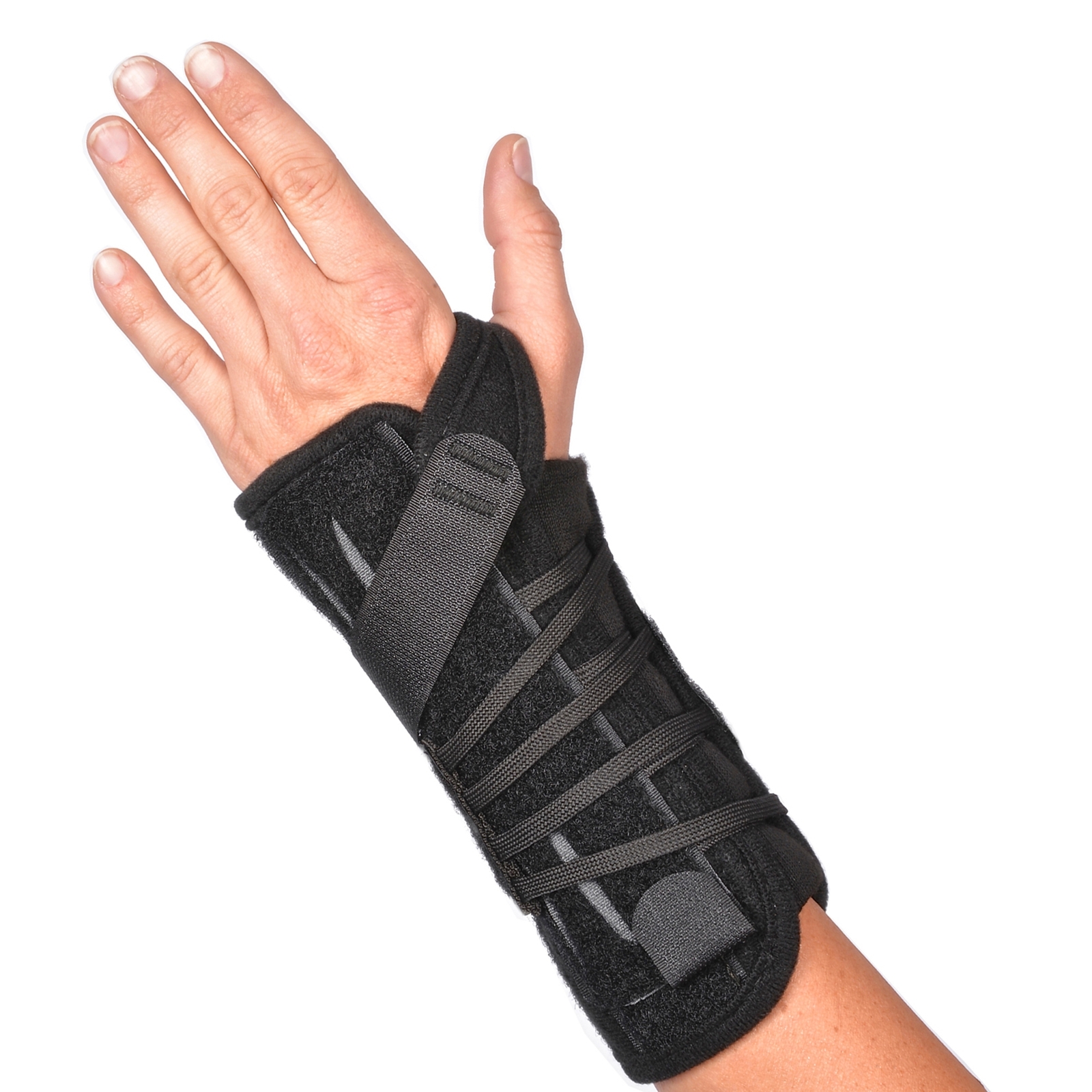 Titan Wrist Single-Pull Lace Closure / Hook and Loop Strap Closure Wrist Brace