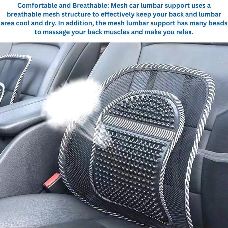 Lower Back Lumbar Support Corrector Office Chair Car Seat Cushion Backrest Mesh