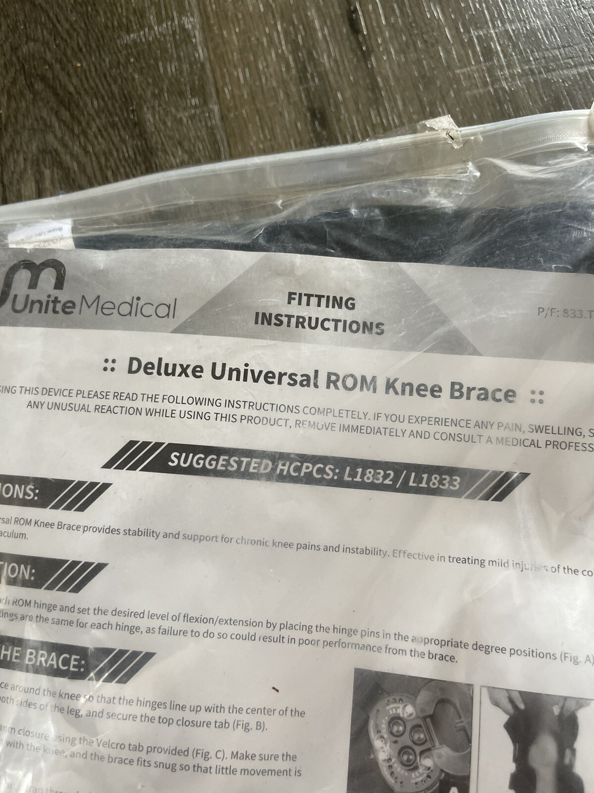 Deluxe Universal ROM knee brace hinged UNITED MEDICAL