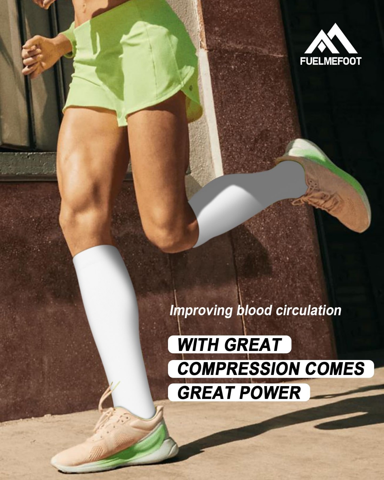 6 Pairs Compression Socks 15-20mmHg Knee High Support for Men & Women, Travel, A