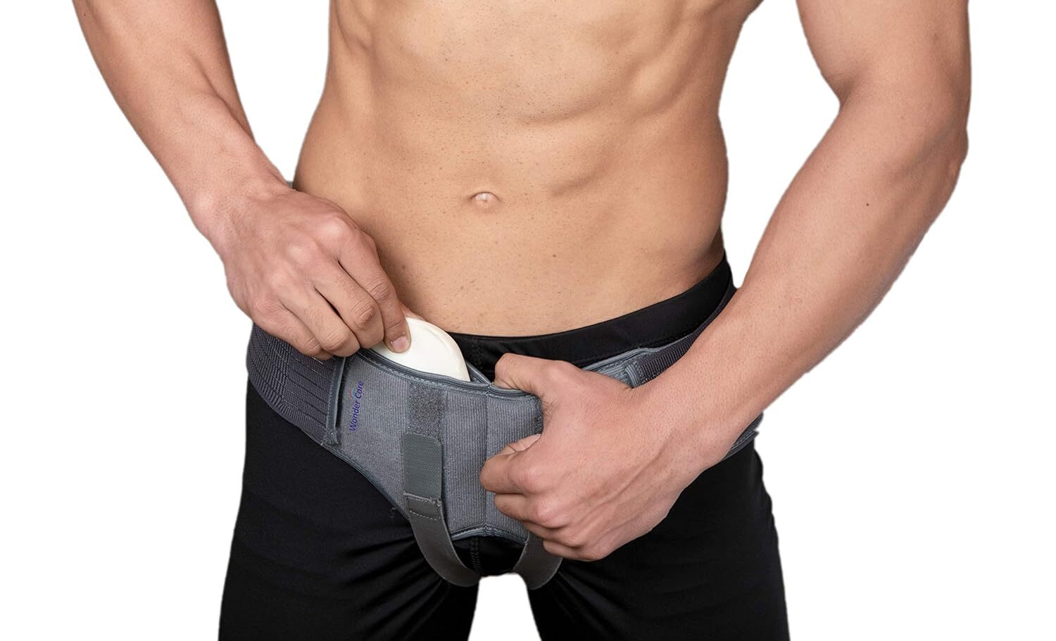 Double Inguinal Hernia Support Belt With Truss brace Adjustable