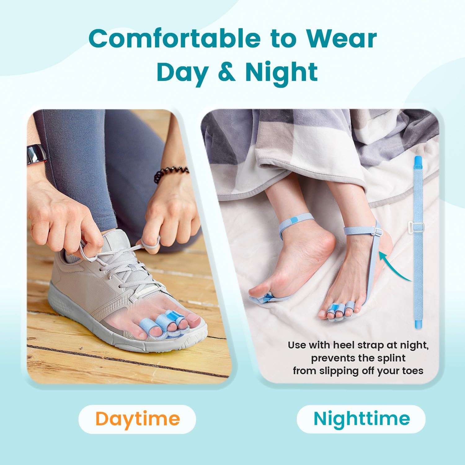 Hammer Toe Straightener Corrector Splint Brace for Women Fit 2Nd 3Rd and 4Th