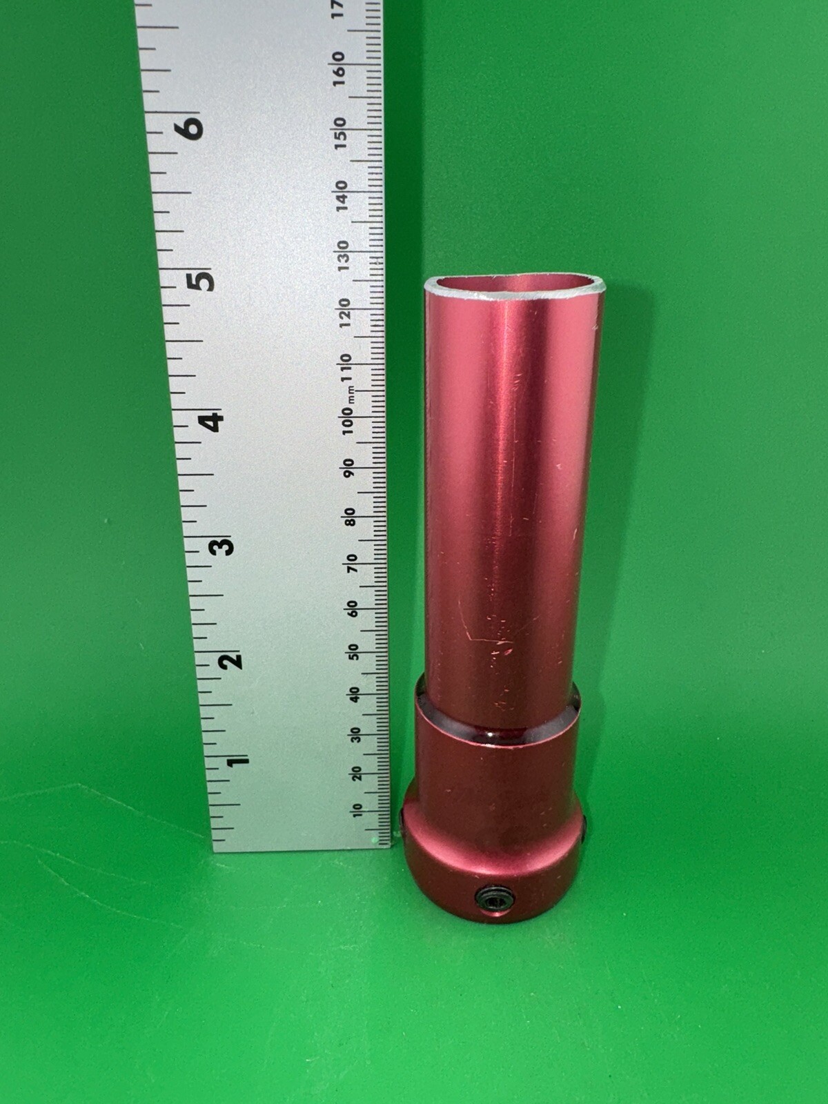 Prosthetics Component Parts 30MM Pylon Glued Adapter 125MM 12.5CM Red