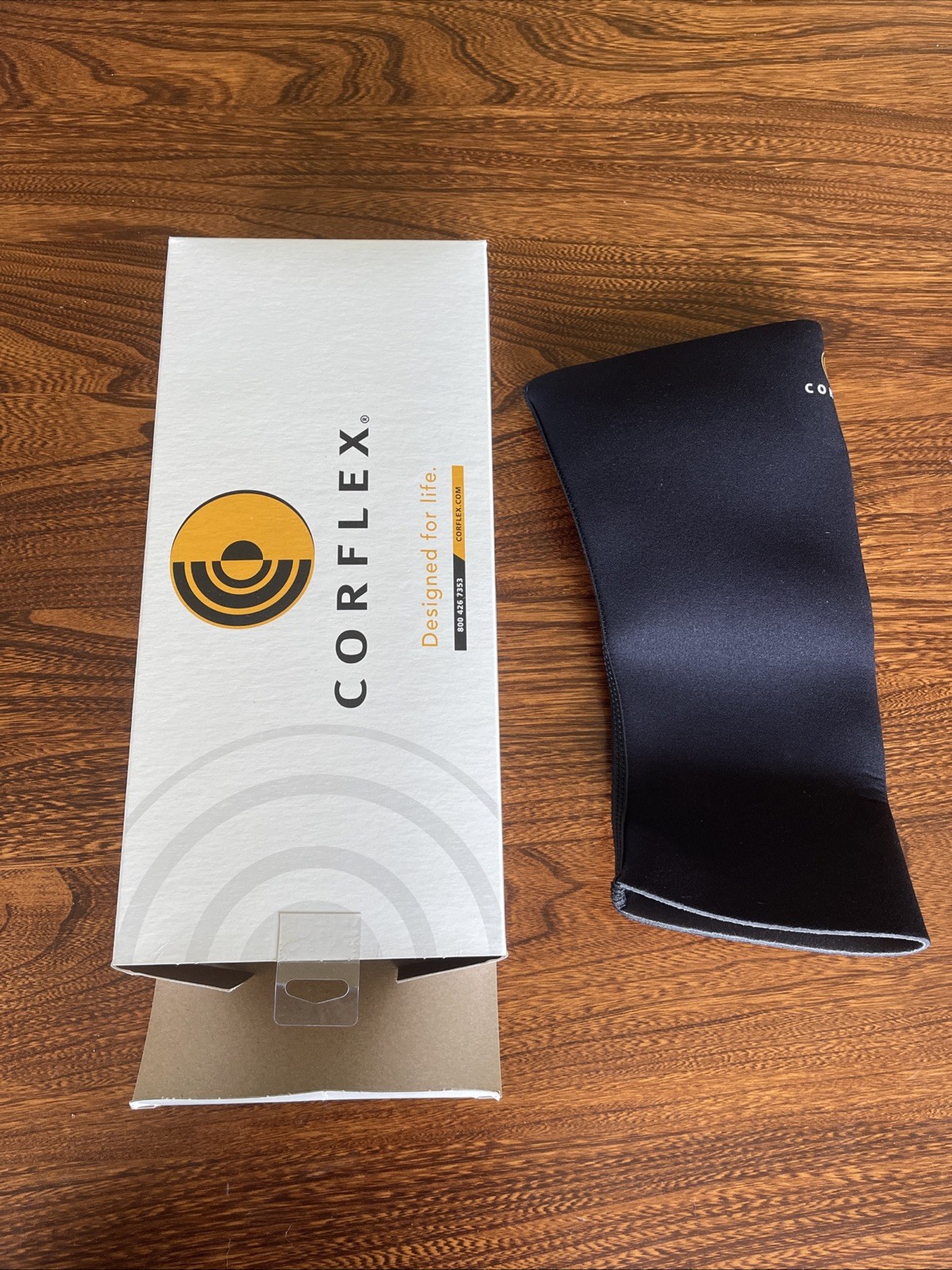 New Small CORFLEX 13″ Knee Sleeve Pop 1/8″ brace Item # 88-0023-000. Latex free.