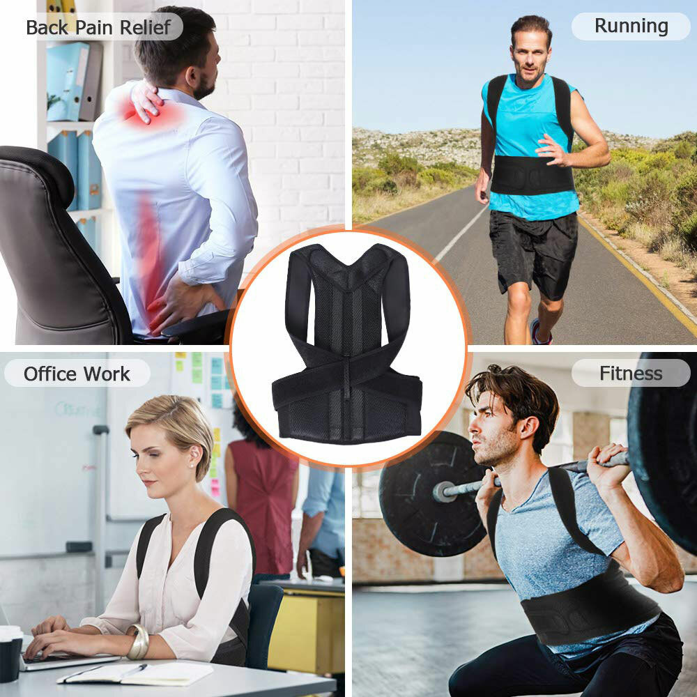 Back Brace Posture Corrector for Men Women Upper & Lower Back Pain Relief Corset
