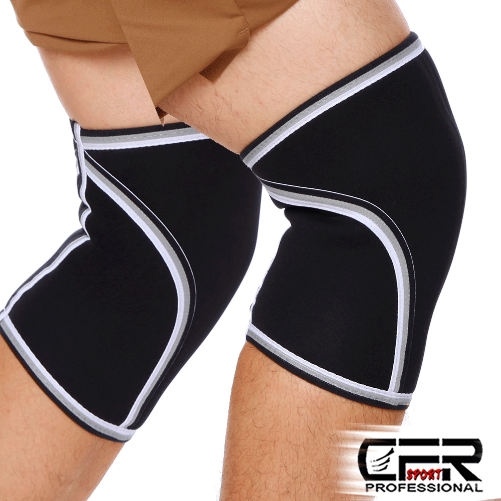 Knee Sleeves Support Compression Weightlifting 7mm Neoprene Sleeve Squats Brace
