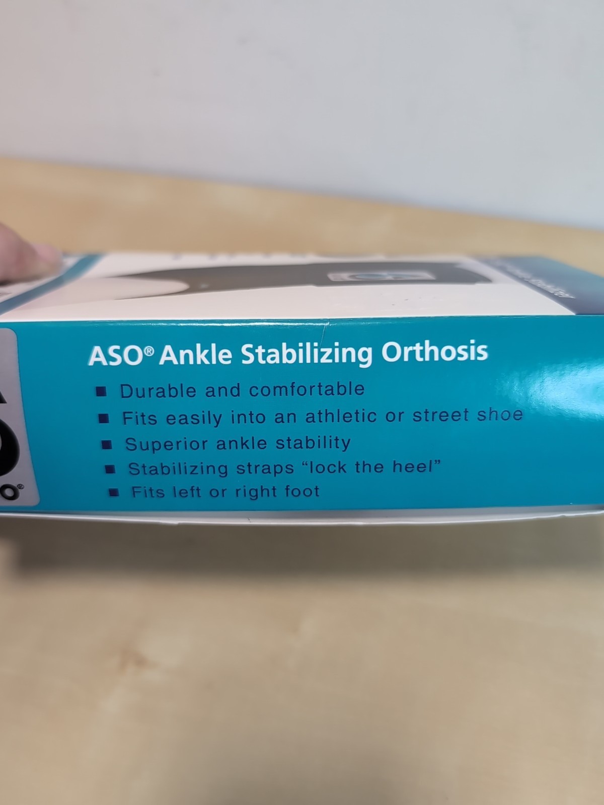 Med Spec ASO Ankle Stabilizer Orthosis Black Size Large Brace